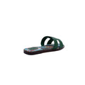 Hermes Leather Oran Flat Slide Sandals Woman H38-30 Green - 2