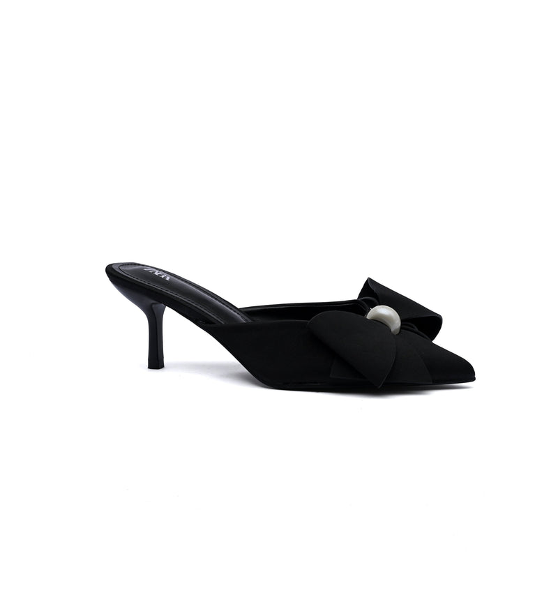 Zara Shoes Quilted Mules Sleek Design Poshmark Woman 3055-2 Black - 1