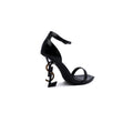 Saint Laurent Patent Calfskin Opyum Mules With distinctive heels Woman 1899-5 Black - 2