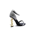 Saint Laurent Glitter Opyum With distinctive heels Woman 1898-2 Silver - 2