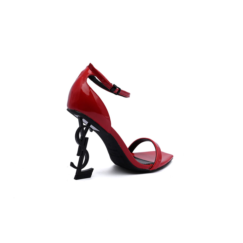 Saint Laurent YSL Opyum Sandals Heels Woman 1898 Red - 2