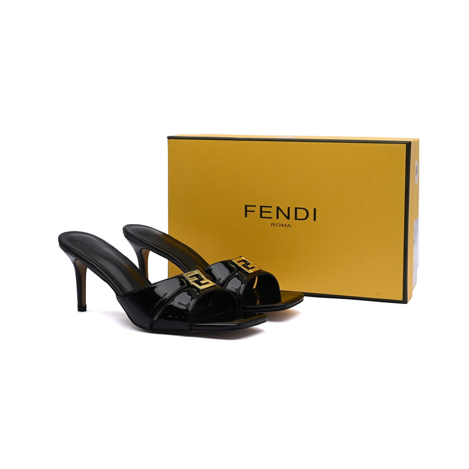 FENDI FFold mules for Fine leathers Woman 5886 Black - 4