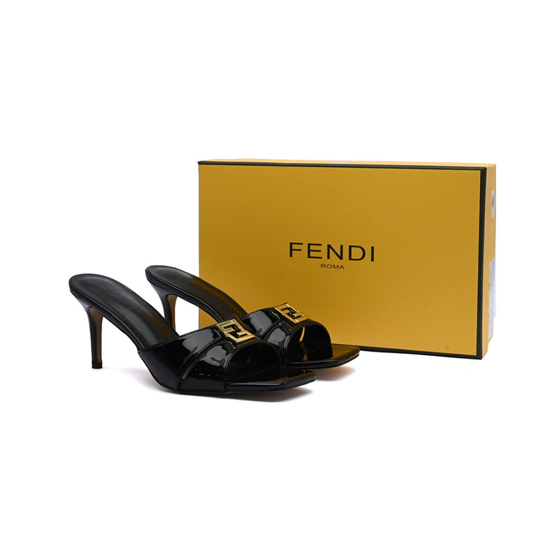 FENDI FFold mules for Fine leathers Woman 5886 Black - 4