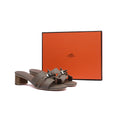 Hermes Gigi 50 Sandals Suede Goatskin Sands Woman 778 Beige - 4