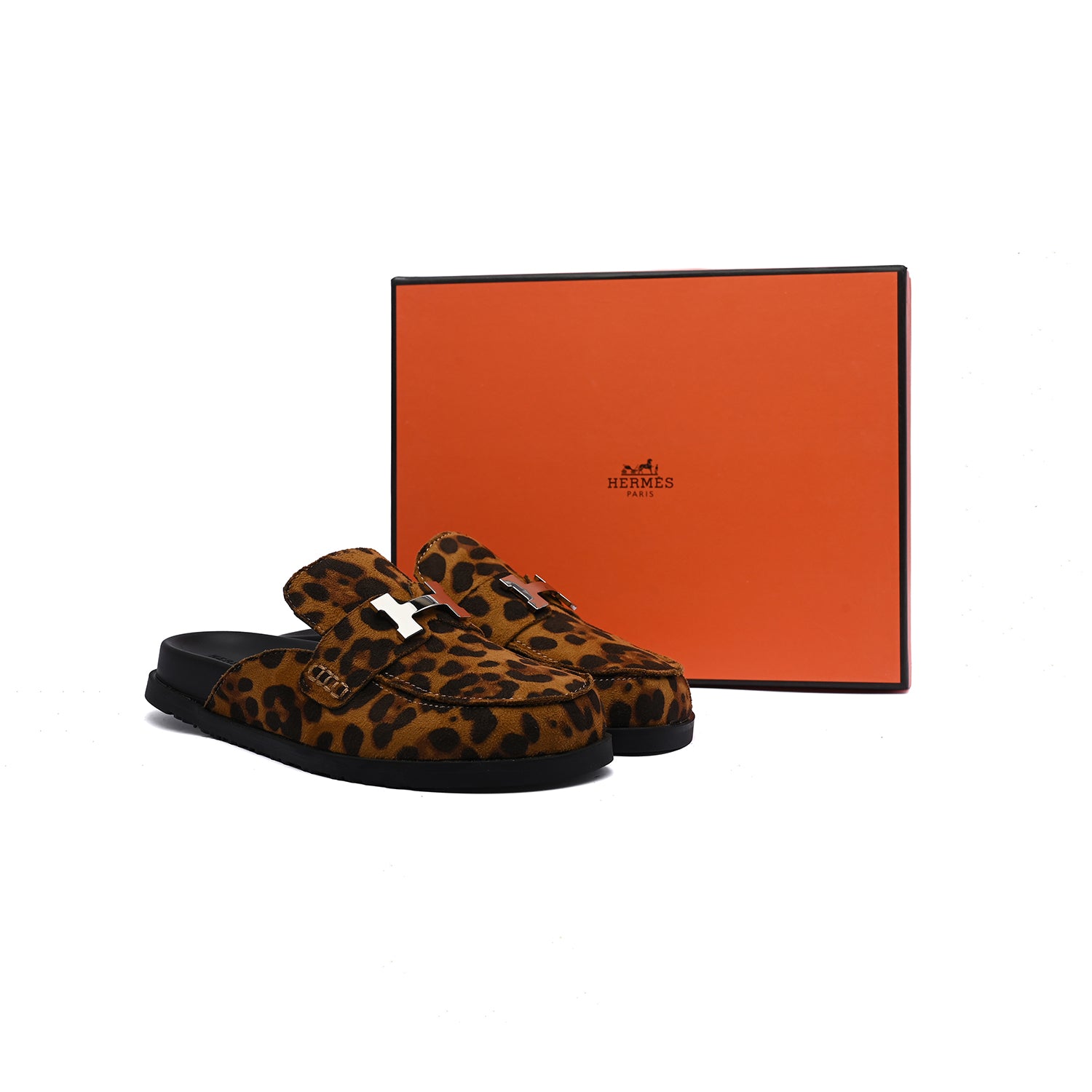 Hermes Lota Designer Casual Loafers For Slip On Flat Woman 860-3 Tiger - 4