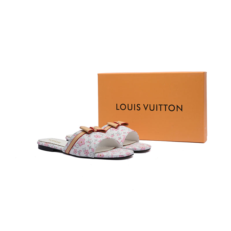Louis Vuitton Lock It Flat Mule Monogram Sandals Woman 51BLV White - 4