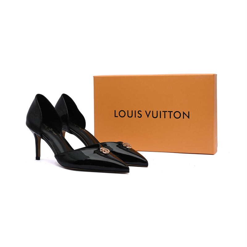 Louis Vuitton Heels Woman Box And Bag Patent Leather 2822-2 Black - 4