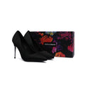 Dolce & Gabbana Pointed Leather Pumps Heels Woman DG-210 Black - 4