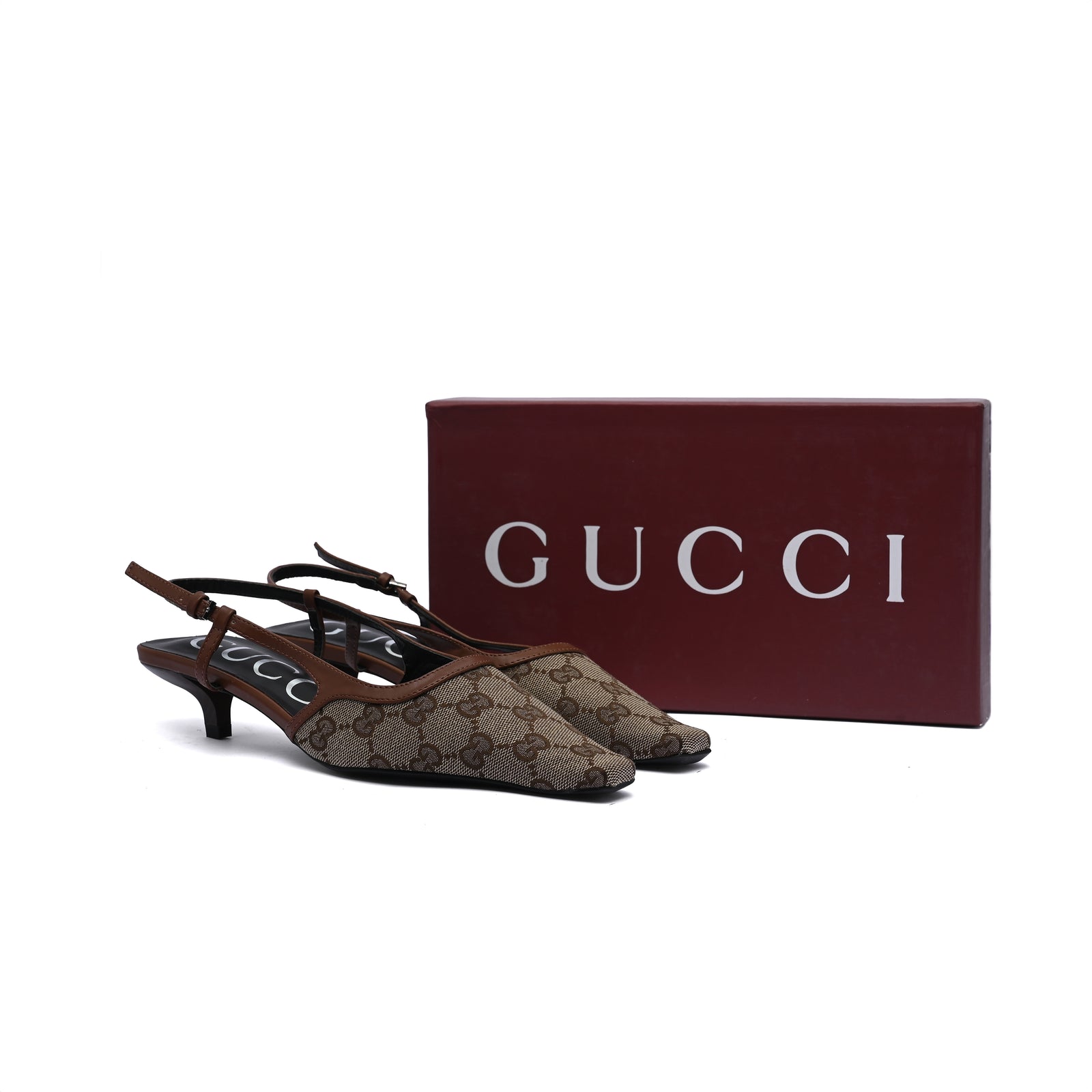 Gucci Luxury Slingback Sandals Mongoram Woman 1087-1 Havan - 5