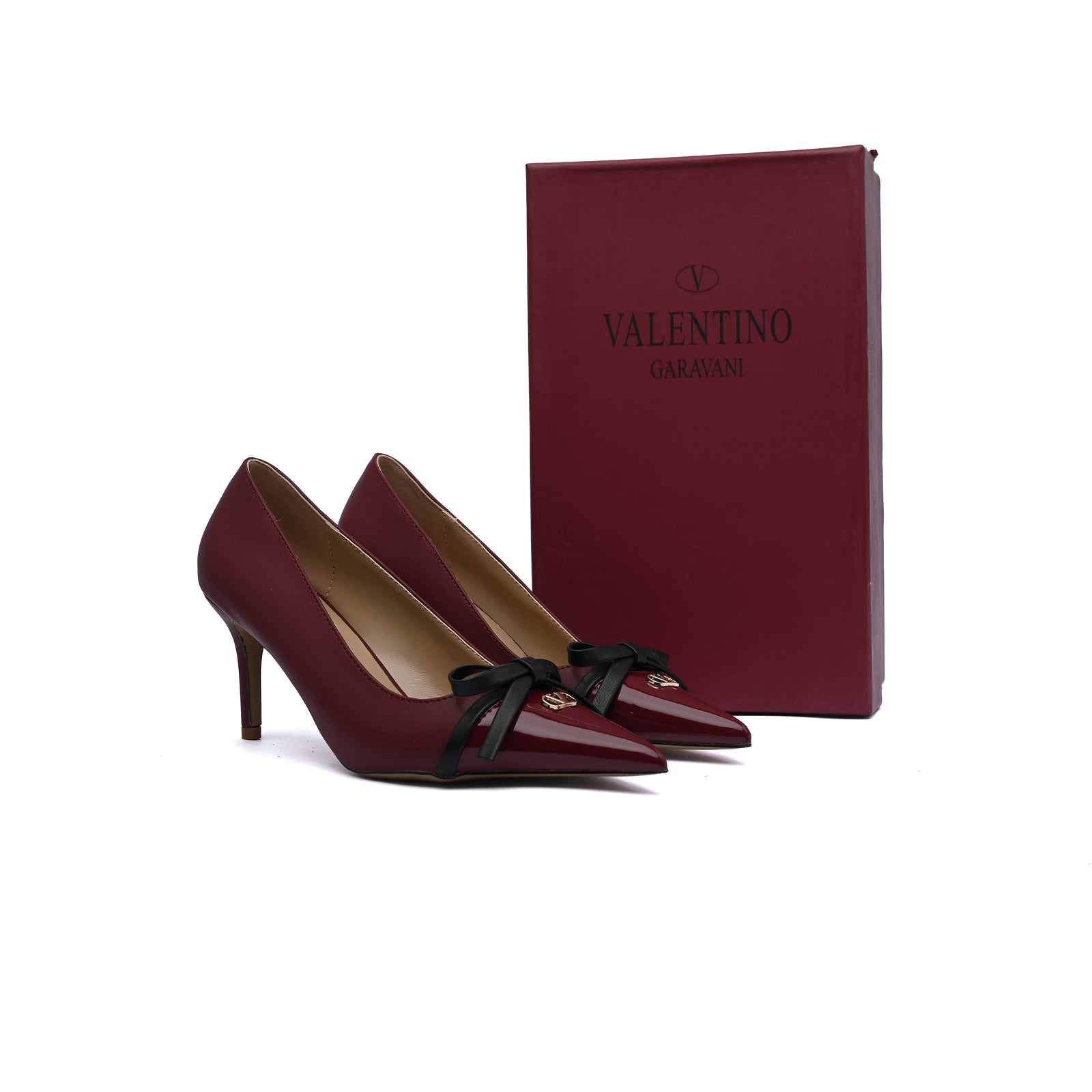 Valentino Garavani Bepointy Pumps Heels Woman V257 Burgundy - 4