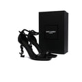 Saint Laurent YSL Opyum Sandals Heels Woman 1898 Black - 4