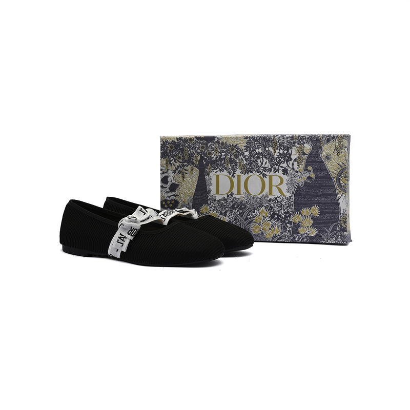 Christian Dior Beige Mesh J'Adior Ballet Flats Woman 2024-16 Black - 3