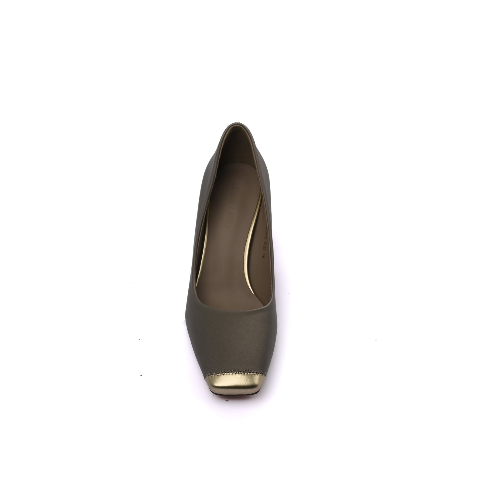 Fashion Women High Heels Square Toe Shoes 0759-6 Gray - 3