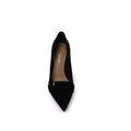 Pointed Stiletto Heel Shoes In Faux Suede Woman 25278 Black - 3