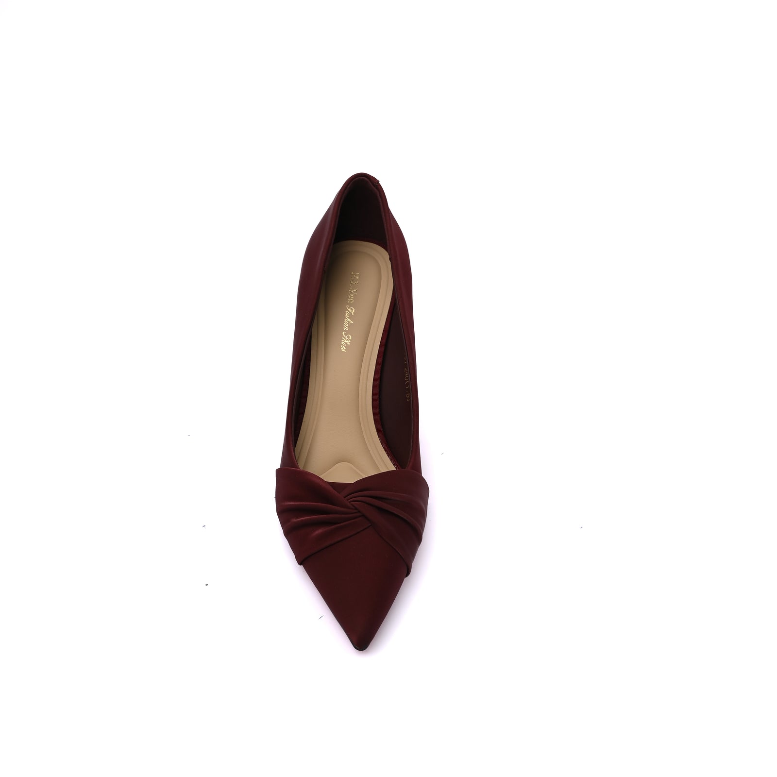 Pointed Stiletto Heel Shoes In Faux Suede Woman 25301 Burgundy - 3