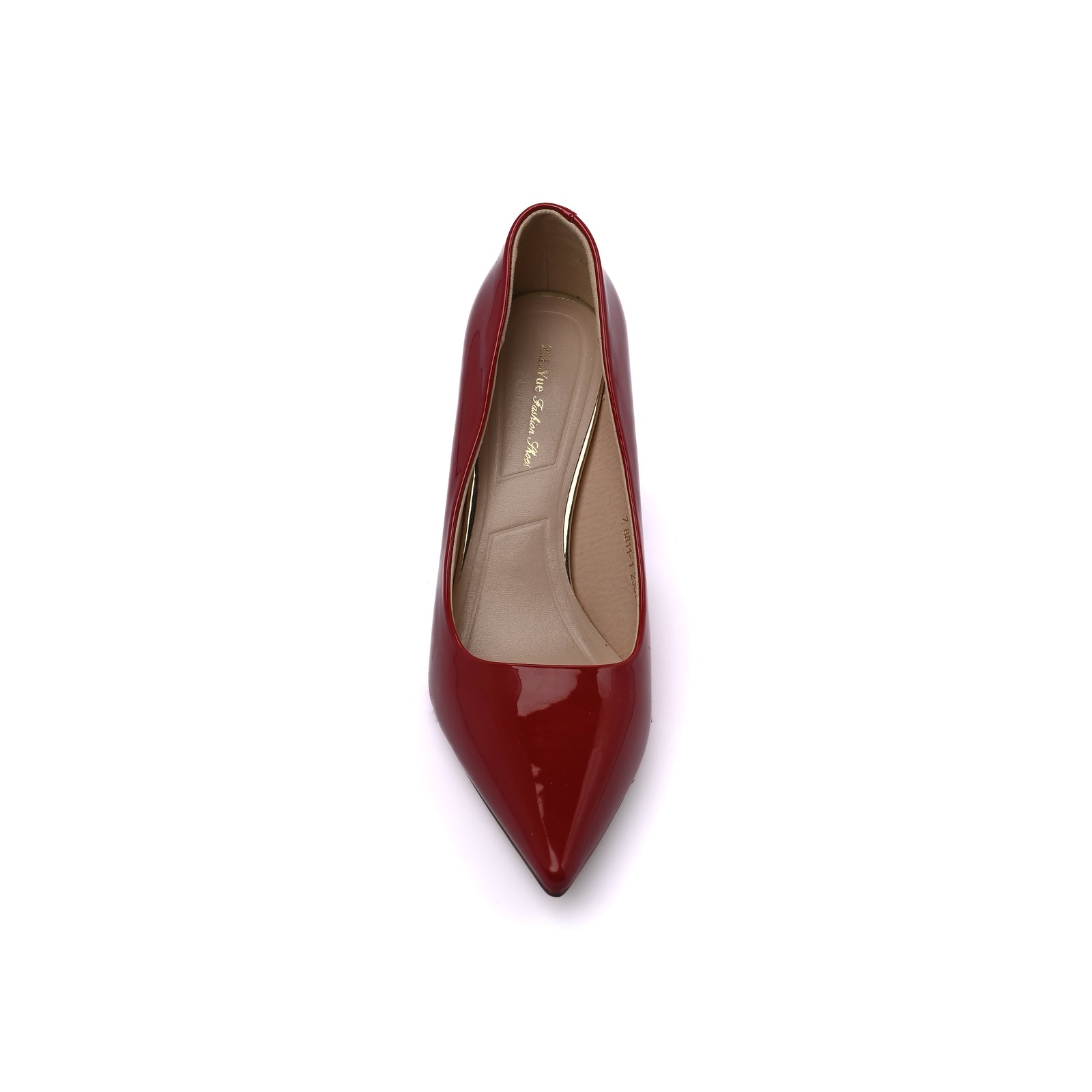 Patent Leather Pointed Stiletto Heels Woman 8811-1 Red - 3