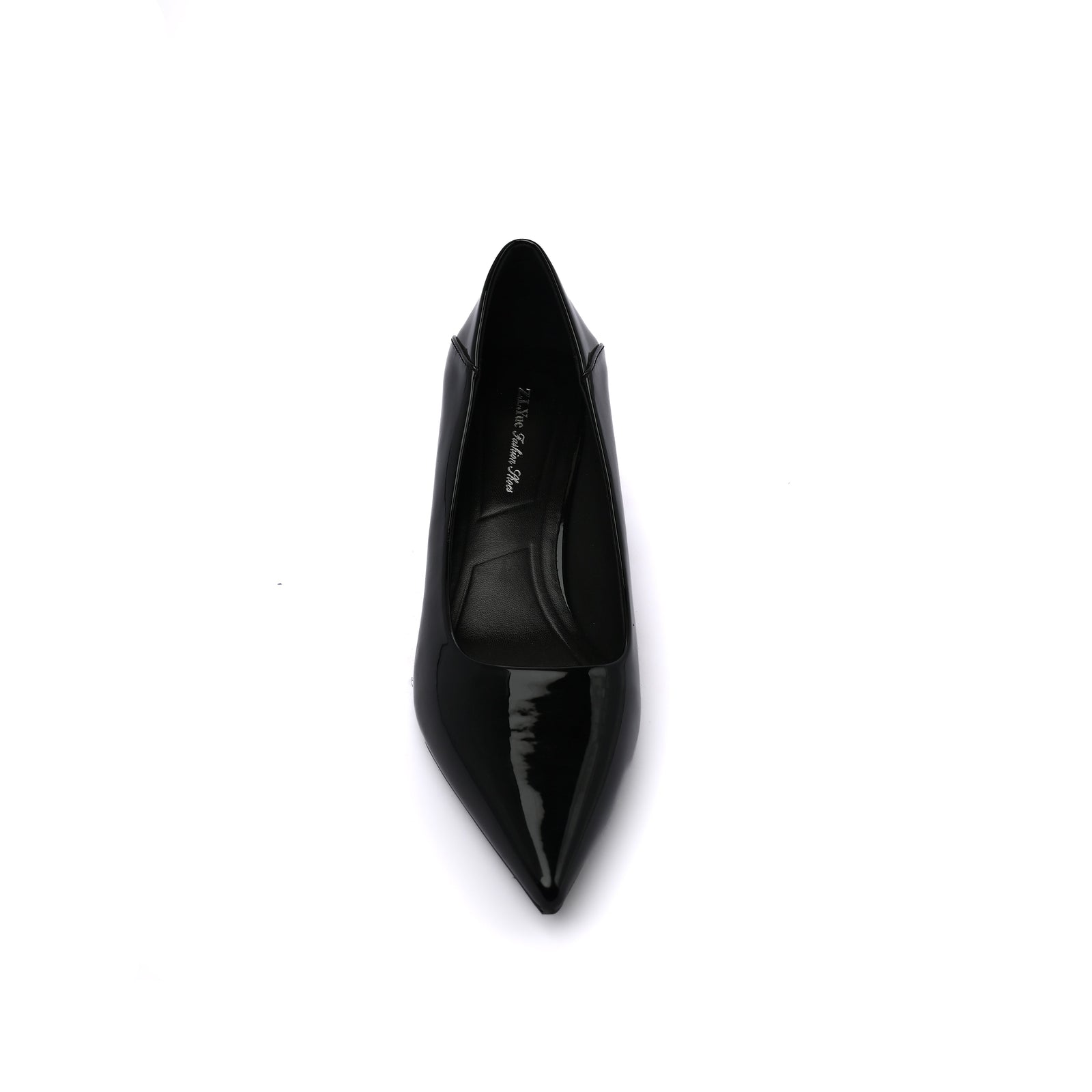 Patent Leather Pointed Stiletto Heels Woman 25078 Black - 3