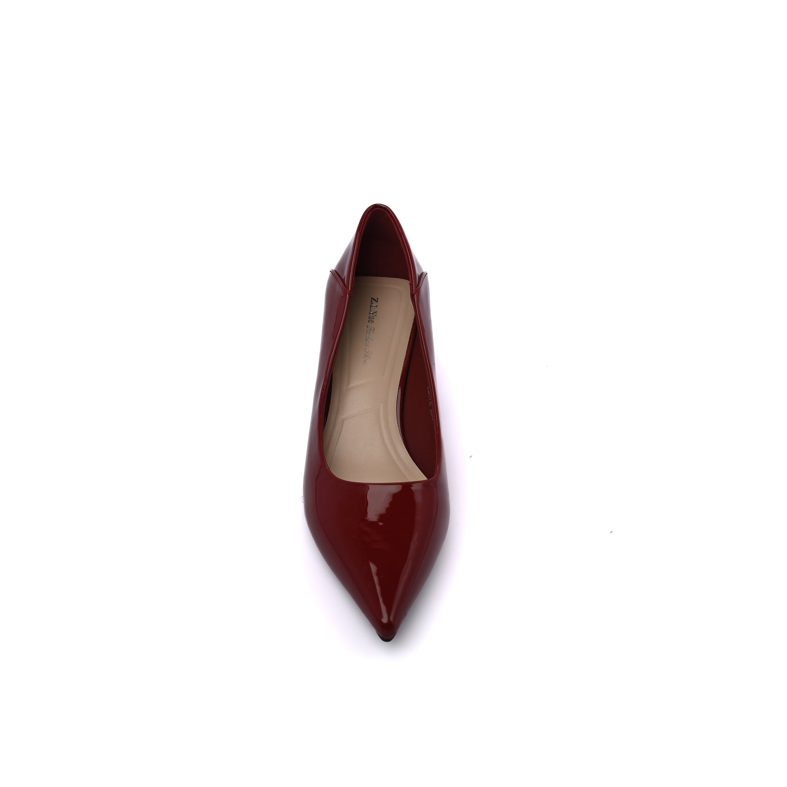 Patent Leather Pointed Stiletto Heels Woman 8811-1 Burgundy - 3