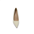 Pointed Stiletto Heel Shoes In Faux Woman 25233 White - 3