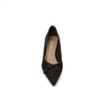 Pointed Stiletto Heel Shoes In Faux Woman 25235 Coffee - 3