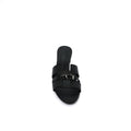Hermes Gigi 50 Sandals Suede Goatskin Sands Woman 778 Black - 3