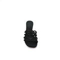 LOEWE Petal Anagram leather slides Anagram Woman 2508 Black - 3