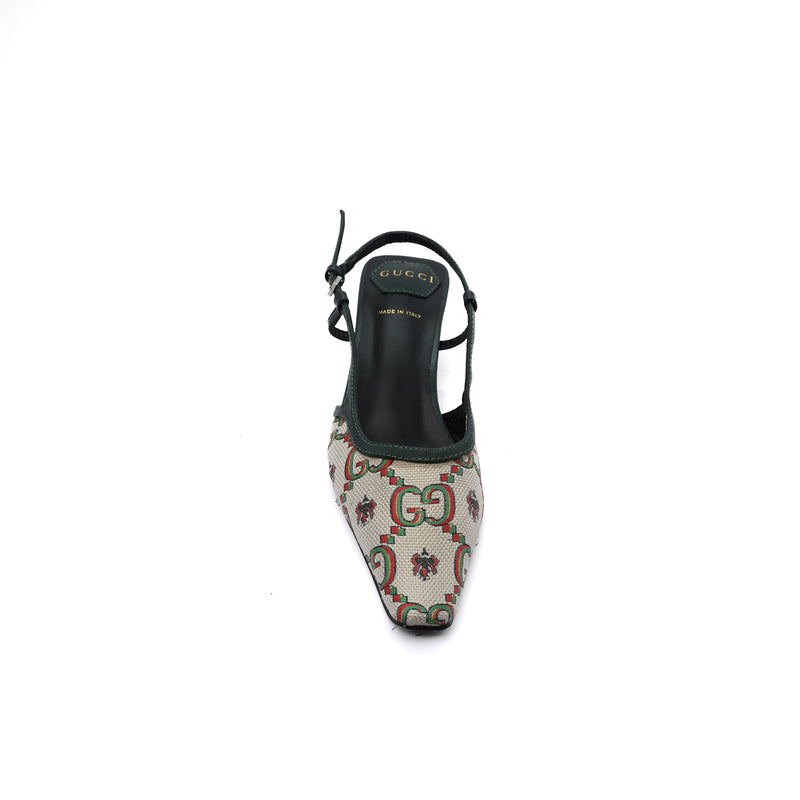 Gucci Luxury Slingback Sandals Mongoram Woman 1086-1 Beige - 3