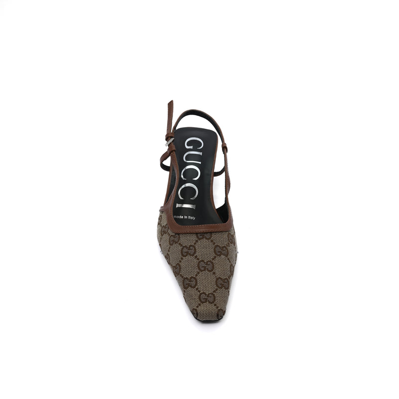 Gucci Luxury Slingback Sandals Mongoram Woman 1087-1 Havan - 3