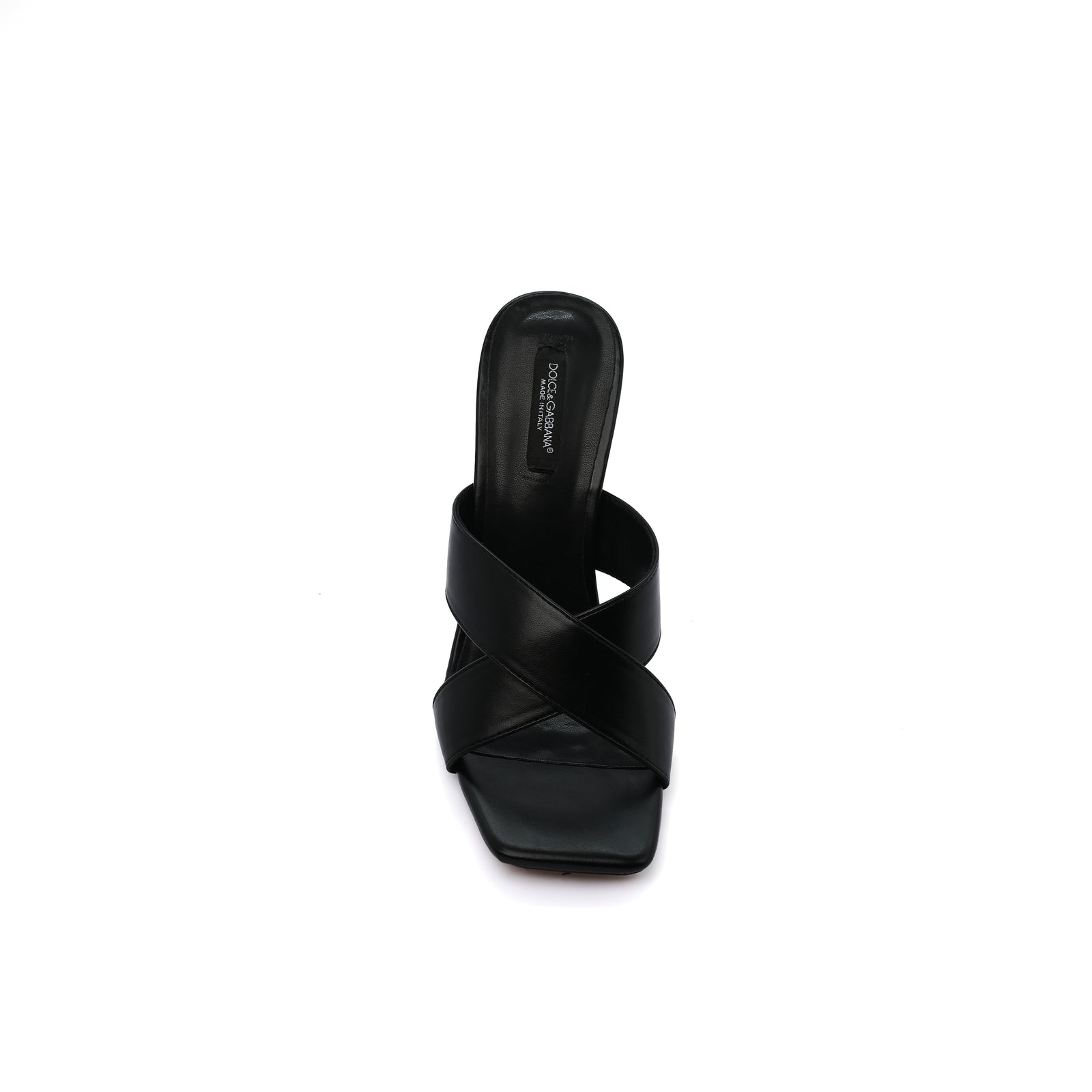 Dolce & Gabbana  Patent Leather Sandals Mules with Heel Woman DG-65 Black - 3