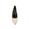 Saint Laurent Patent Leather Pointed Toe Opyum With distinctive heels Woman 6288-1 Beige - 3