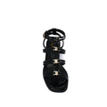 Celine Clemence Multi Triomphe Sandal in Lambskin Woman 3882-5 Black - 3