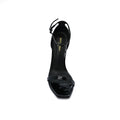 Saint Laurent Patent Calfskin Opyum Mules With distinctive heels Woman 1899-5 Black - 3