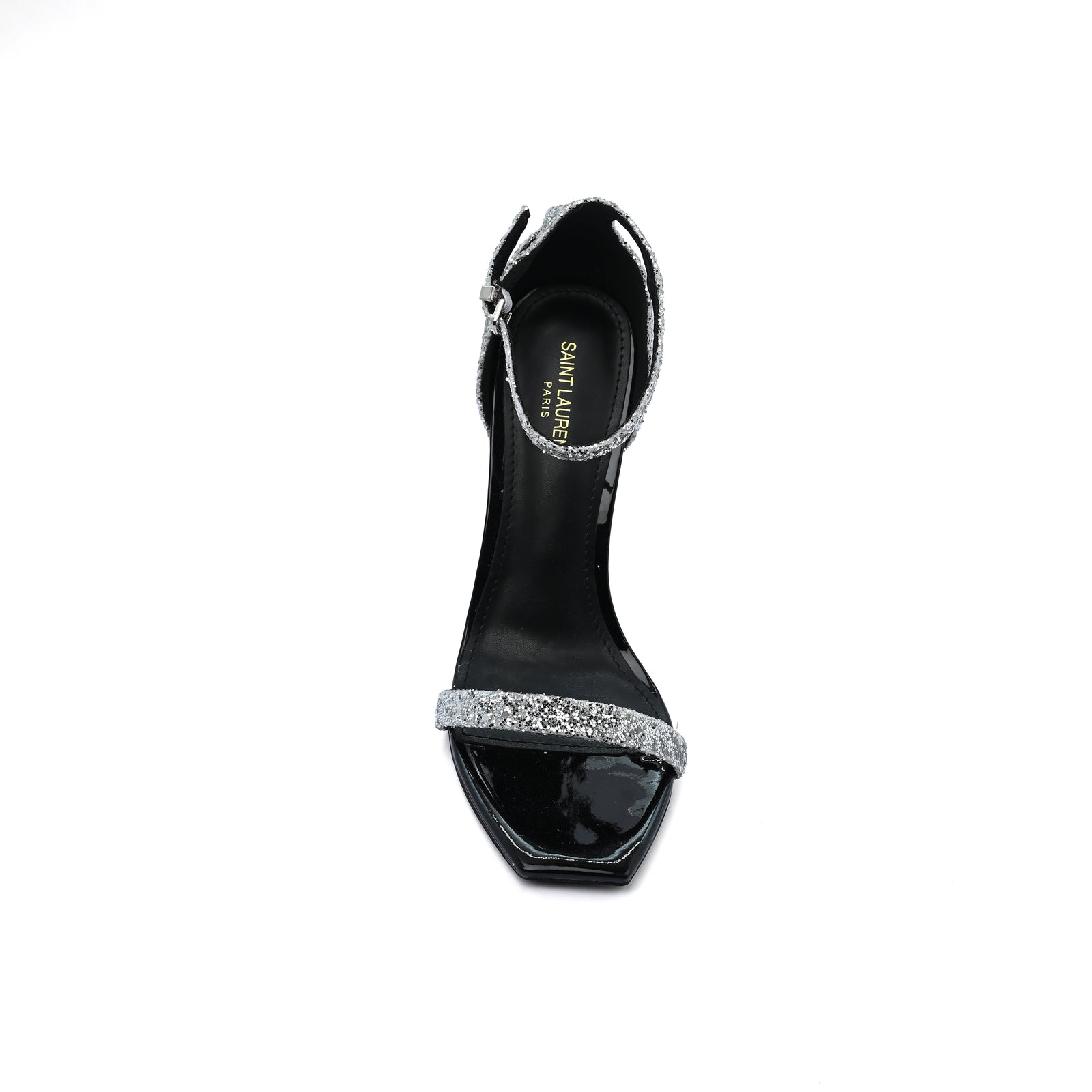 Saint Laurent Glitter Opyum With distinctive heels Woman 1898-2 Silver - 3