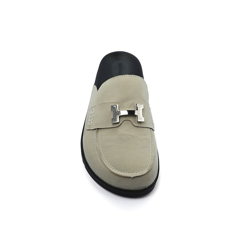 Hermes Lota Designer Casual Loafers For Slip On Flat Woman 860-3 Beige - 3