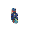 Hermes Leather Oran Flat Slide Sandals Woman H38-30 Blue - 3