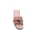 Hermes Giulia Sandal In Suede Goatskin And Calfskin With Iconic Palladium-Plated Kelly Buckle Woman H9-25 Pink - 3