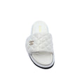 Chanel Lambskin Quilted CC Espadrille Slip On Slipper Woman 9958-8 White - 3