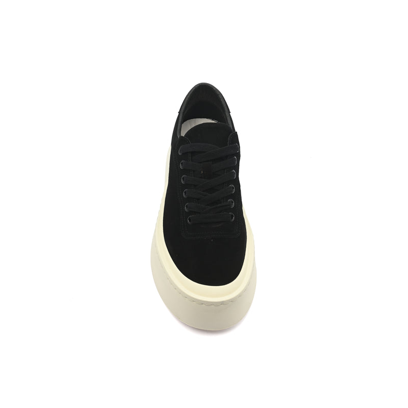 British Style Yuppie Platform Sneakers Men F7311A Black - 3