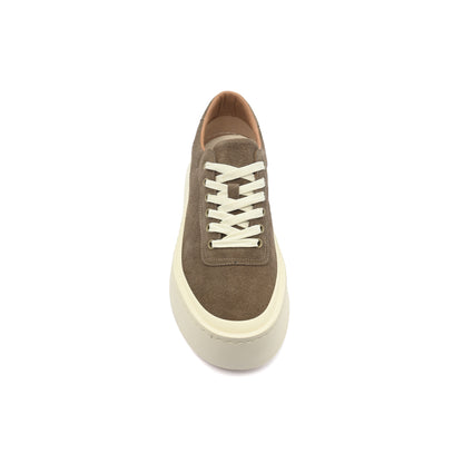 British Style Yuppie Platform Sneakers Men F7311A Dark Khaki