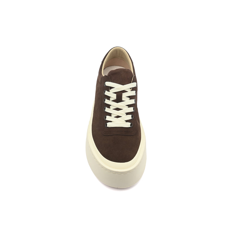 British Style Yuppie Platform Sneakers Men F7311A Dark Coffee - 3