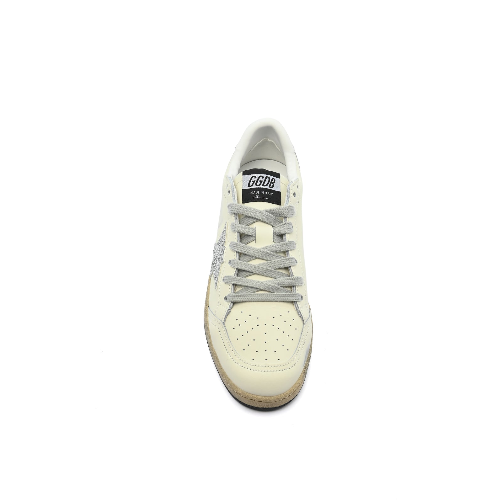 Golden Goose Leather Ball Star Sneakers Women 55667 Silver - 3