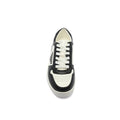 Prada Downtown Perforated Leather Sneakers for Women A356 Black&White - 3
