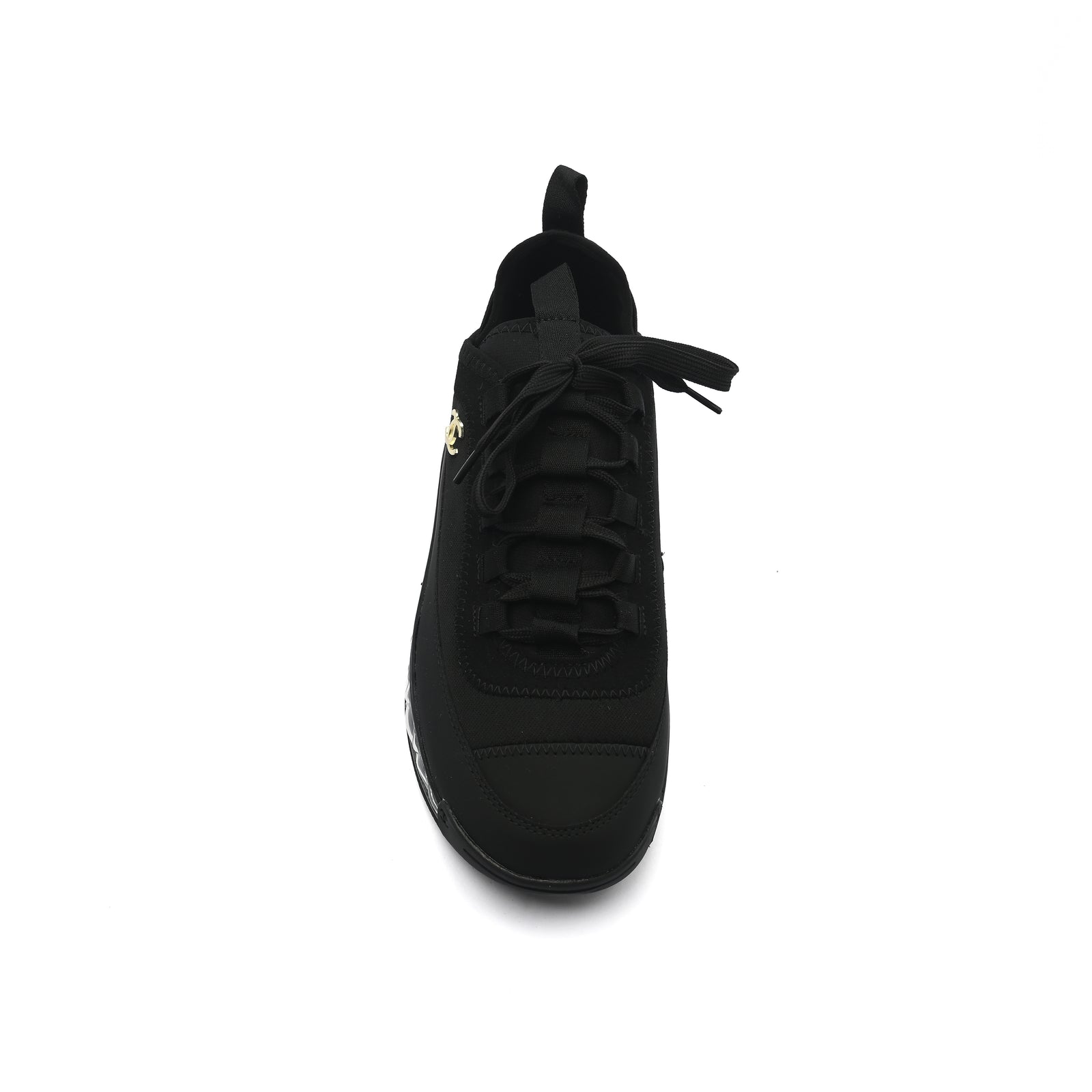 Chanel Velvet Calfskin Mixed Fibers CC Sneakers Woman 2020-2 Black - 3