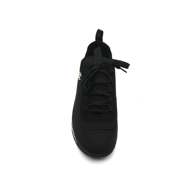 Chanel Velvet Calfskin Mixed Fibers CC Sneakers Woman 2020-2 Black - 3