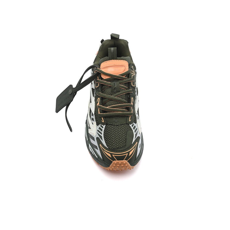 Off-White C/O Virgil Abloh Be Right Back Sneakers Man 2547 Olive&Orange - 3