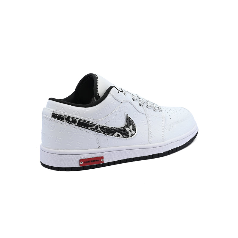 Nike Jordan Low X Louis Vuitton Travis Beyaz Sneakers Men LR2025 White&Black - 2