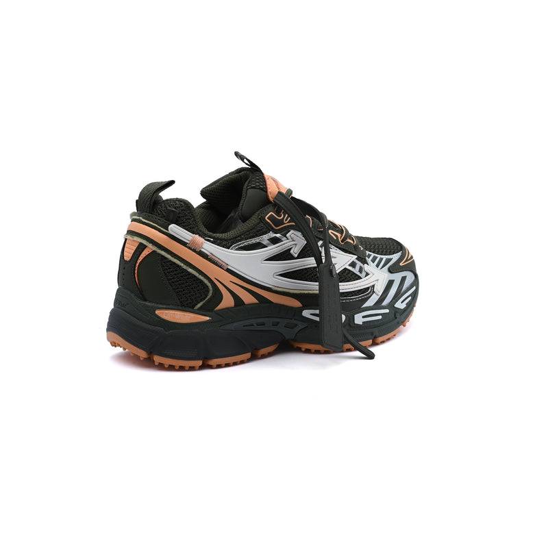Off-White C/O Virgil Abloh Be Right Back Sneakers Man 2547 Olive&Orange - 2