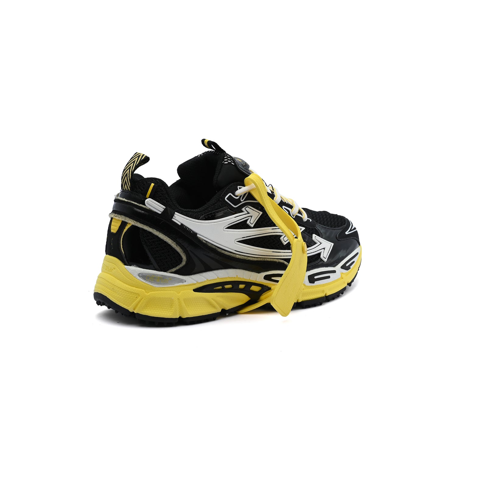 Off-White C/O Virgil Abloh Be Right Back Sneakers Man 2547 Black&Yellow - 2