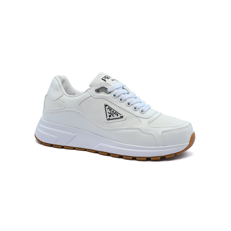 Prada Milano triangle-logo Leather Sneakers Man AJ5081 White - 1