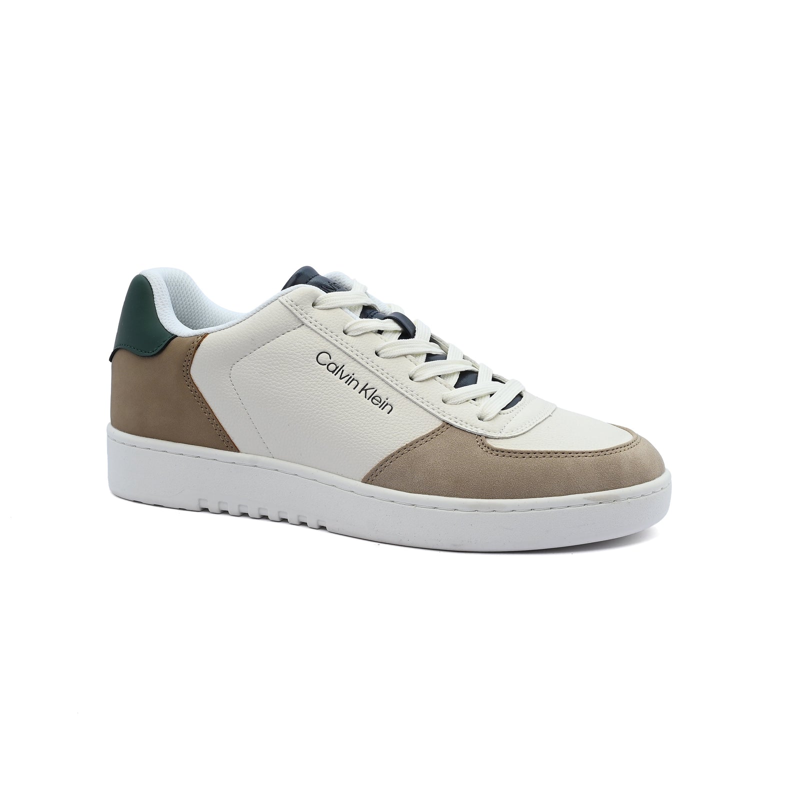 Calvin Klein Cico Classic Casual Sneakers Man FW25290 White&Brown - 1